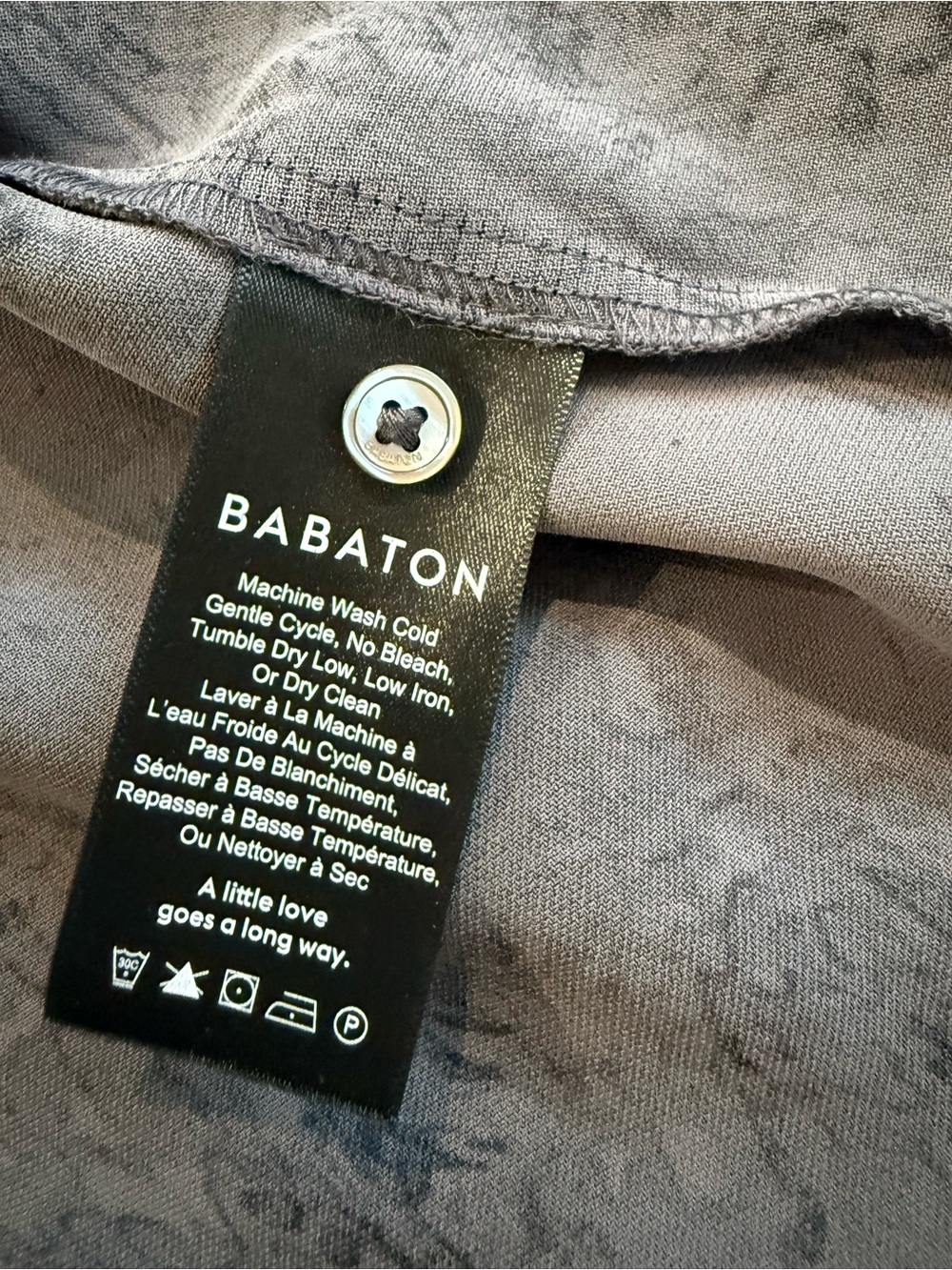 Babaton Gray & Black Scenic Print Silk Blouse - Picture 7 of 8